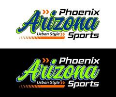 Arizona cidade vintage esporte, para impressão em t camisas etc. vetor
