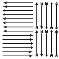 ícone de seta. grande conjunto de setas planas de vetor. coleção de setas de conceito para web design, aplicativos móveis, interface e muito mais. vetor