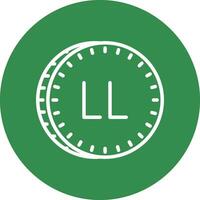 libanês libra vetor ícone Projeto