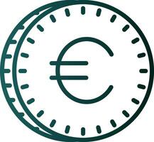 design de ícone de vetor de euro