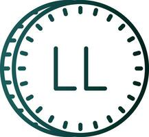 libanês libra vetor ícone Projeto