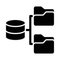 dados armazenamento vetor glifo ícone para pessoal e comercial usar.