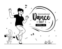 dia internacional da dança vetor