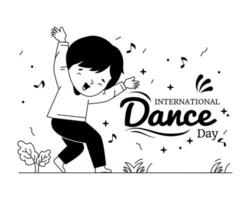 dia internacional da dança vetor