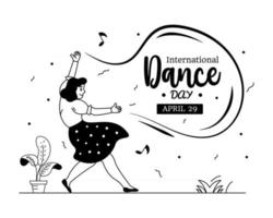dia internacional da dança vetor