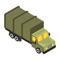 caminhão e veículo militar vetor