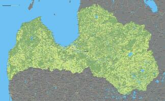mapa do Letônia vetor ilustração
