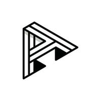 às carta logotipo Projeto moderno minimalista Projeto logótipo elemento para modelo. vetor
