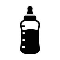 bebê garrafa vetor glifo ícone para pessoal e comercial usar.
