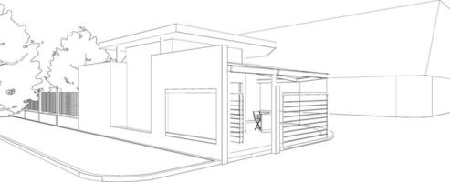 ilustração 3D do projeto de construção vetor