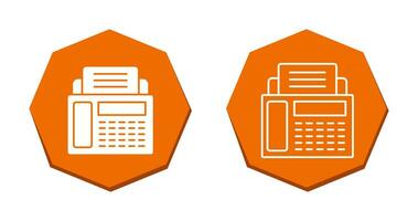 ícone de vetor de máquina de fax