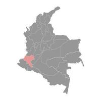 cauca departamento mapa, administrativo divisão do Colômbia. vetor