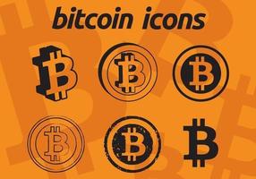 Ícones do vetor Bitcoin