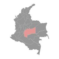 meta departamento mapa, administrativo divisão do Colômbia. vetor