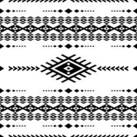 abstrato geométrico étnico ilustração Projeto dentro Preto e branco. desatado listra padronizar do oriental tribal. motivo Projeto para têxtil. vetor