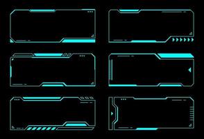 abstrato frames tecnologia futurista interface hud vector design.