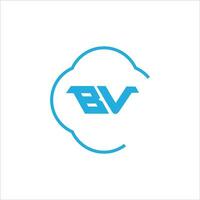 vb bv logotipo Projeto vetor modelo