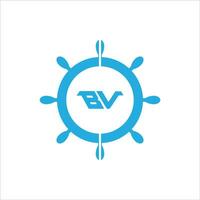 vb bv logotipo Projeto vetor modelo