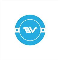 vb bv logotipo Projeto vetor modelo