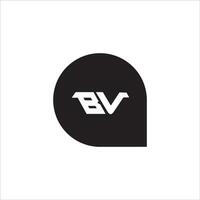 vb bv logotipo Projeto vetor modelo