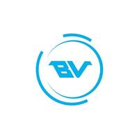 vb bv logotipo Projeto vetor modelo