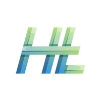 colorida abstrato carta h t ícone logotipo Projeto vetor