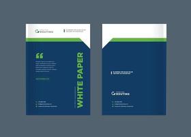 design de capa brochura comercial ou relatório anual e perfil da empresa vetor