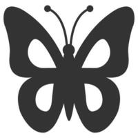 borboleta silhueta. vetor plano ícone