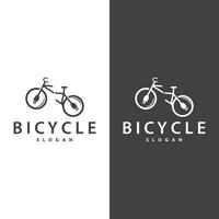 bicicleta logotipo Projeto modelo minimalista ilustração vetor