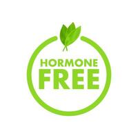 não hormônio, ótimo Projeto para qualquer propósitos. não adicionado hormônios. natural produtos. saudável fresco nutrição. vetor estoque ilustração