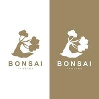 bonsai árvore logotipo vetor símbolo ilustração Projeto