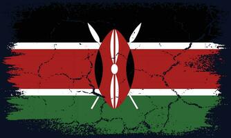 livre vetor plano Projeto grunge Quênia bandeira fundo