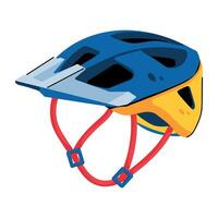 capacete de ciclismo na moda vetor