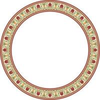 vetor colori volta clássico grego ornamento. europeu ornamento. fronteira, quadro, círculo, anel antigo Grécia, romano Império