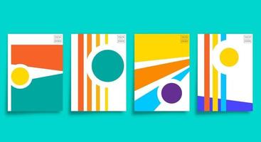 design minimalista de arte moderna para cartões, cartaz, folheto, capa de brochura, fundo abstrato, papel de parede, tipografia ou outros produtos de impressão. ilustração vetorial. vetor