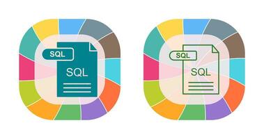 ícone do vetor sql