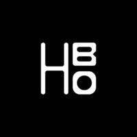 hbo carta logotipo vetor projeto, hbo simples e moderno logotipo. hbo luxuoso alfabeto Projeto