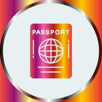 ícone de vetor de passaporte