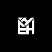 heh carta logotipo vetor projeto, heh simples e moderno logotipo. heh luxuoso alfabeto Projeto