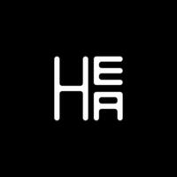 hea carta logotipo vetor projeto, hea simples e moderno logotipo. hea luxuoso alfabeto Projeto