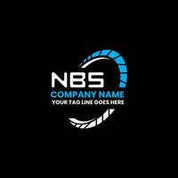 nbs carta logotipo vetor projeto, nbs simples e moderno logotipo. nbs luxuoso alfabeto Projeto