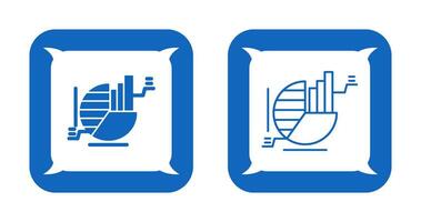 ícone de vetor de gráfico de pizza