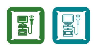 ícone de vetor de máquina de ultrassom