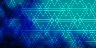 padrão de vetor azul escuro com linhas, triângulos.