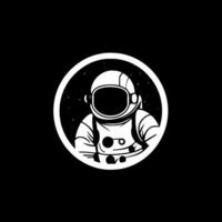 astronauta, Preto e branco vetor ilustração