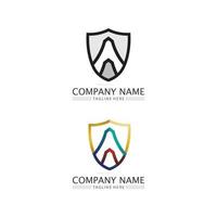 uma carta logotipo modelo logotipo design vetor uma fonte e uma carta para logotipo comercial e identidade