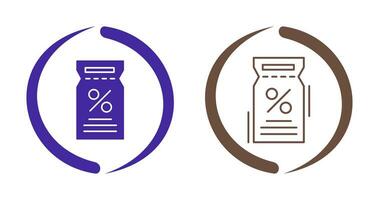 ícone de vetor de voucher de desconto