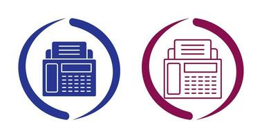 ícone de vetor de máquina de fax