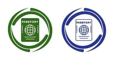 ícone de vetor de passaporte