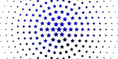 fundo vector azul claro com estrelas pequenas e grandes.